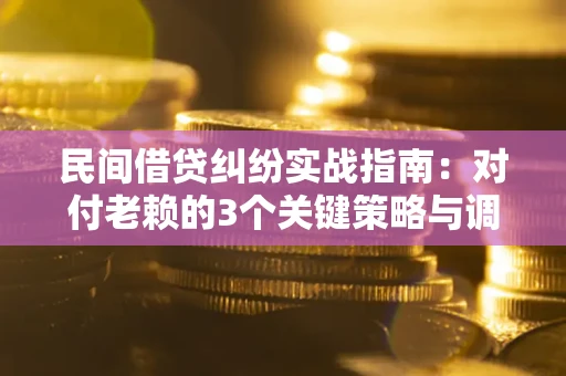 北京民间借贷纠纷实战指南：对付老赖的3个关键策略与调解盲区解析