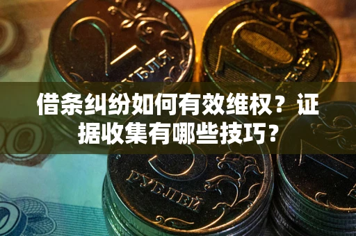 北京借条纠纷如何有效维权？证据收集有哪些技巧？