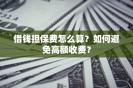 北京借钱担保费怎么算？如何避免高额收费？